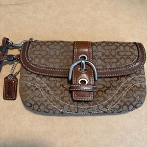 Coach Y2K Signature Canvas Soho Wristlet